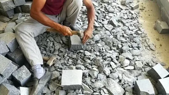 Piedra Natural gris G654, piedra cúbica de granito gris oscuro para paisaje de jardín